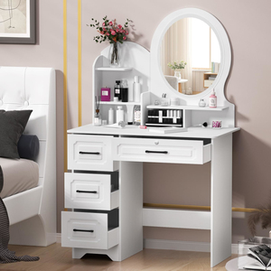 Factory Direct <b>Dressing</b> <b>Table</b> with LED Lights, <b>Vanity</b> Adjustable Brightness <b>Mirror</b> - Product Image 1
