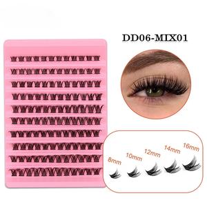 HQ Mixed Proc Discount Custom 9~16mm Handmade Segment Synthetic Hair <b>Lashes</b> DIY Box <b>Lash</b> <b>Cluster</b> Kit Private Label Eyelash - Product Image 5