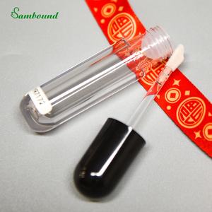 หลอดลิปกลอสเปล่าแบบน่ารัก ฝาเงา ขวดพลาสติก PET ใส พิมพ์โลโก้ตามสั่ง รุ่น Sambound 7172 พิมพ์ลายบนพื้นผิว - Product Image 3