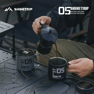 Tasse de camping isotherme en acier inoxydable 304 avec couvercle anti-poussière pour les aventures en plein air, légère, double paroi isolée - Product Image 3