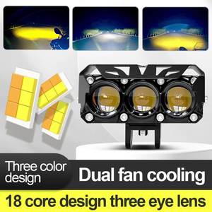 Luces para Motocicleta, Foco LED para Moto con Luces de Doble Color, Impermeable, 12-80V, Accesorio para Moto - Product Image 2