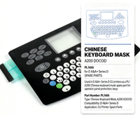 Masque de clavier chinois A200 (DOCOD) PL1666 pour la série D A&A+ - Pièces de rechange