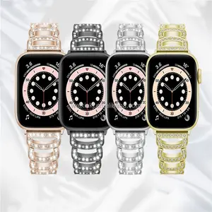 China Supplier Supply Factory Wholesale Price Metal Material Ladies Watch Strap Charms For Apple Watch Bands