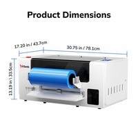InkSonic VF13 Machine UV DTF avec Plastifieuse Nettoyage Automatique Impression d'Autocollants Distributeur