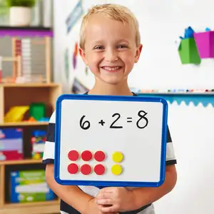 Mới Đến Tùy Chỉnh Bảng Từ Tính Trống Khô Xóa Mái Chèo Cầm Tay Hai Mặt Di Động Văn Phòng/Trường Học Sử Dụng Bao Gồm Tẩy - Product Image 1