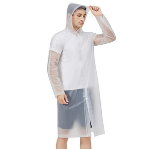 เสื้อกันฝนพีวีซีแบบชิ้นเดียวสำหรับผู้ชาย รุ่นใหม่ สำหรับเดินทางไกล เดินป่า มีฮู้ด น้ำหนักเบา กันน้ำ สำหรับผู้ใหญ่ - Product Image 1