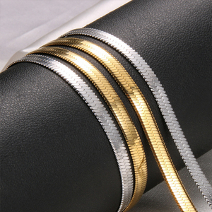 OEM-cadena de eslabones de oro de 18k para hombre, cadena de eslabones cubanos de trigo, Figaro de acero inoxidable, hip hop, <span class=keywords><strong>Rock</strong></span>, joyería para hombre, venta al por mayor - Product Image 6