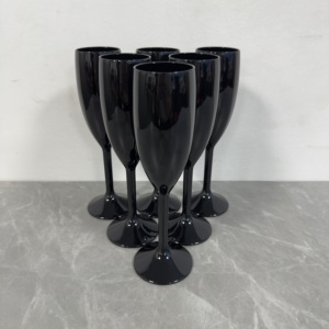 Verre à vin rose incassable de haute qualité Logo personnalisé Flûte à <span class=keywords><strong>champagne</strong></span> blanche ou transparente en plastique <span class=keywords><strong>acrylique</strong></span> - Product Image 6