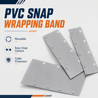Gaine de protection de câble en PVC flexible à bouton-pression, réutilisable et découpable, pour câblage de machines, fourniture d'usine OEM