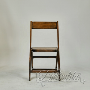 Chaise pliante en bois pour les mariages et les repas Mobilier d'hôtel pour les banquets et les événements - Product Image 2