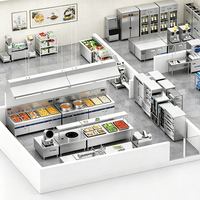 Perencanaan Tata Letak Dapur 3D Gratis Peralatan Dapur Komersial/Restoran Perangkat Dapur Proyek Daftar Peralatan Dapur