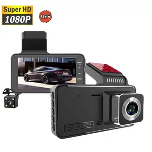 새로운 4 인치 1080p hd 자동차 dvr 대시 캠 전면 및 후면 듀얼 lent 카메라 자동차 차량 카메라 dashcam