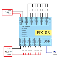 Programlanabilir mantık denetleyicisi 8 giriş 7 çıkış bilgisayar telefon programlama endüstriyel kontrol panosu 12-4V PLC programlanabilir PLC