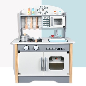 Ensemble de cuisine jouet en bois pour enfants, scène simulée, pour petites filles, avec petit réchaud et ustensiles de cuisine simulés - Product Image 6