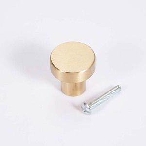 304 poignée d'armoire en acier inoxydable tirer bouton de porte boutons de tiroir or brossé trous simples matériel de meubles - Product Image 1