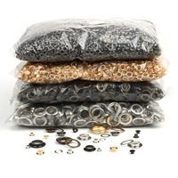 Œillets ronds en laiton de 3-40 mm, boutons métalliques, boucles pour chaussures, rivets creux en cuir, boutons à clou pour sacs publicitaires et présentoirs