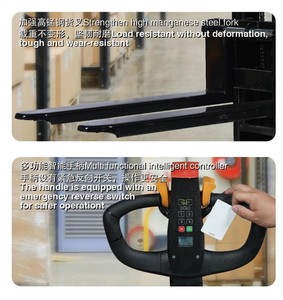 מכירה ישירה מהמפעל, מלגזה הידראולית ידנית, מזלגות פלדה עמידות, פתרון יעיל וחסכוני לטיפול במחסנים - Product Image 2