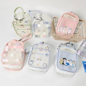 DHF1280 Lizenzierte Niedliche Kawaii Chiikawa Handtasche Babytragetasche Cartoon Capybara Katze PVC Aufbewahrungstasche - Product Image 5