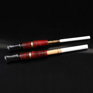 Muxiang Đa-Chức Năng Briar Hút Thuốc Chủ Thường Xuyên Mỏng Thuốc Lá Hút Ống Miệng Với 9Mm Than Lọc - Product Image 6