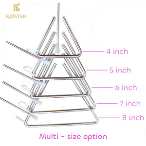 KIRSTEN CKT Triángulo <span class=keywords><strong>de</strong></span> Percusión Manual <span class=keywords><strong>de</strong></span> Acero Plateado <span class=keywords><strong>de</strong></span> 4/5/6/7/8 Pulgadas para Educación Temprana y Descubrimiento Musical, Ideal para Niños <span class=keywords><strong>de</strong></span> Jardín <span class=keywords><strong>de</strong></span> Infancia - Product Image 2