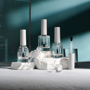 8ml 10ml 12ml 15ml Bouteille vide claire de vernis à ongles Rose fleurs <span class=keywords><strong>plante</strong></span> huile essentielle cuticule huile cosmétique bouteille en verre - Product Image 1