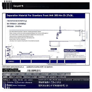 วัสดุกั้นลิ้นชัก ความสูงด้านหน้า 300 มม. เอช 27X36 - Product Image 3