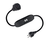 Prise mâle EU Schuko Type-F vers prise femelle, 230V 16A, compatible usage domestique