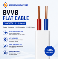 Câble d'alimentation plat multiconducteur BVVB 2 conducteurs 0,75-4mm² 300/300V pour raccordement de bâtiment, gaine PVC Cuivre Gao Tong, Fourniture OEM