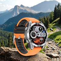 Smartwatch AMOLED alla Moda, Impermeabile 3ATM, Chiamate BT, Monitoraggio Salute, Tracciamento del Sonno, Risposta alle Chiamate, Sport all'Aperto, Ricarica Wireless