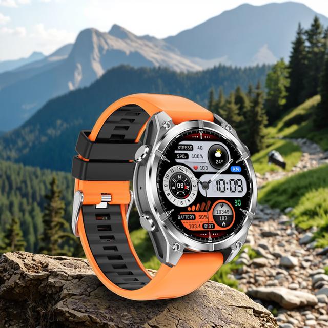 Fashion AMOLED Smart Watch 3ATM Waterproof BT Call Health Monitor Sleep Tracker Answer Call Outdoor Sports Wireless Charging