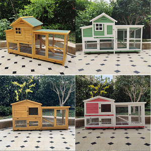 Toptan Lüks Ahşap Açık Hava Su Geçirmez Büyük Tavşan Kafesi Kümesi Tavuk Kümesi - Product Image 6