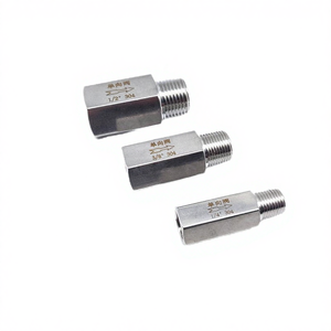 Vanne de retenue manuelle en acier inoxydable 304 de 3/8 po, filetage mâle NPT, haute pression, pour eau - Product Image 4