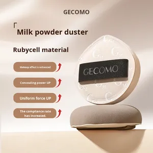 Puff de polvo suave y agradable para la piel, juego de puff de polvo de doble uso seco y húmedo, soplos de maquillaje con forma de gota de agua en caja para cojín <span class=keywords><strong>BB</strong></span> Cream - Product Image 1