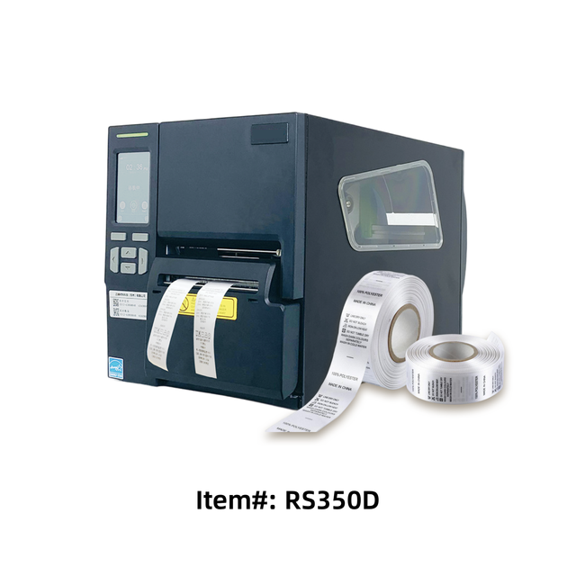 300DPI Double Row Printing Touch Screen High Speed Digital Clothing Ribbon Printer Industrial Thermal Label Printer