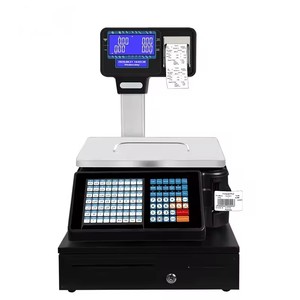 Báscula Caja Registradora Veidt con Impresión de Etiquetas de Código de Barras Electrónicas, Báscula de Pesaje con Doble Pantalla Táctil de 15.6 <span class=keywords><strong>Pulgadas</strong></span> y Sistema POS - Product Image 3
