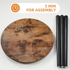 โต๊ะกาแฟและชาทรงกลมขนาดเล็ก ดีไซน์หรูหราทันสมัย สไตล์นอร์ดิกยุโรป โต๊ะข้างสวยหรูสำหรับห้องนั่งเล่น ราคาขายส่ง - Product Image 5