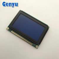 Module d'affichage LCD graphique monochrome bleu STN 2,1 pouces 128x64 points GY12864 avec interface MCU à 6 heures