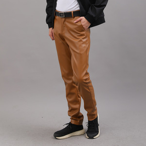 Venta al por mayor <span class=keywords><strong>de</strong></span> <span class=keywords><strong>verano</strong></span> versión coreana Delgado ligero <span class=keywords><strong>de</strong></span> punto <span class=keywords><strong>de</strong></span> los hombres ajustados elásticos tendencia <span class=keywords><strong>de</strong></span> la motocicleta <span class=keywords><strong>de</strong></span> cuero <span class=keywords><strong>de</strong></span> los hombres pantalones largos - Product Image 5
