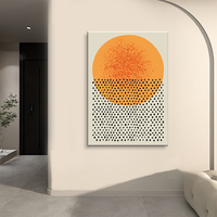 Vente en gros de lignes abstraites sur toile imprimée peinture géométrie art mural salon pour décoration murale