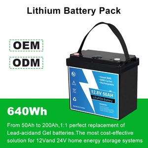 แบตเตอรี่ลิเธียม 640Wh แบบพกพาสำหรับตั้งแคมป์และรถบ้าน, ระบบจ่ายไฟแบบ Deep Cycle สำหรับการใช้งานแบบ Off-Grid พร้อมระบบ BMS ในตัว - Product Image 1