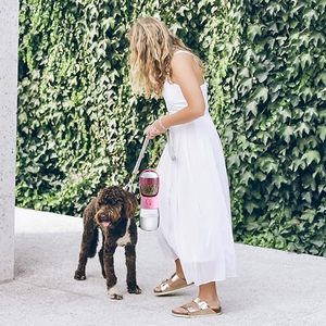 ขวดน้ำและภาชนะใส่อาหารสุนัขแบบพกพา 2-in-1 ป้องกันการรั่วซึม สำหรับเดินทาง พกพาสะดวก เหมาะสำหรับการเดินและเดินป่า ปลอดสาร BPA ทนความร้อนสูง - Product Image 6