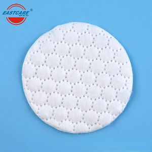 Bantalan kapas penghilang riasan sekali pakai alami bantalan kapas wajah bulat dalam wadah akrilik fitur dan manfaat - Product Image 2