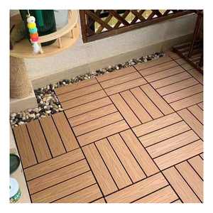 Produttore a buon mercato esterno legno-plastica composito piastrelle ponte 30*30CM WPC giardino terrazzo esterno ad incastro Decking piastrelle - Product Image 2