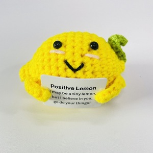 Divertido positivo Kawaii hecho a mano ganchillo patata juguete muñeca suave inspirador escritorio decoración para oficina Cumpleaños amigos regalo - Product Image 3