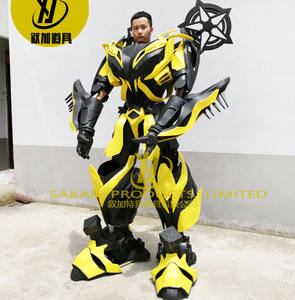 Disfraz de Bumble <span class=keywords><strong>Bee</strong></span> LED para adultos, <span class=keywords><strong>Robot</strong></span> transformador portátil para actuación de baile en escenario - Product Image 4