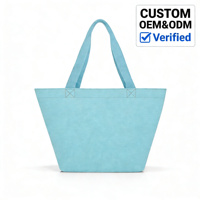 Bolsa de Mano de Lona de Algodón Reutilizable Ecológica Personalizada con Logotipo, Cierre de Cremallera de Alta Calidad, Reforzada para Compras