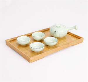 Plateau de service en bambou ancien de charpentier, très vendu, 28 x 19 cm, pour hôtel, maison, bureau, salon, fête et mariage - Product Image 2