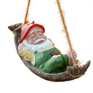 Nueva Estatuilla Artística de Resina Pintada a Mano de Animal en Miniatura para Colgar en Exteriores, para Jardín, Patio, Navidad - Product Image 3