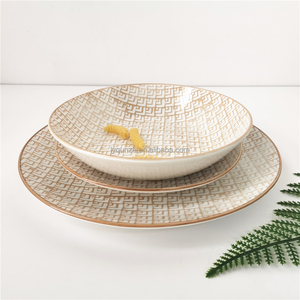 Vaisselle <span class=keywords><strong>de</strong></span> haute qualité peinte à la main, ensembles d'assiettes <span class=keywords><strong>de</strong></span> <span class=keywords><strong>Table</strong></span> en céramique bon marché, 18 pièces - Product Image 6