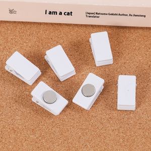 Acrílico transparente magnético DIY estudiante papelería nota Simple Clip magnético para tarjeta Goo PP Clip pinzas para el cabello Tenedor de mano - Product Image 3